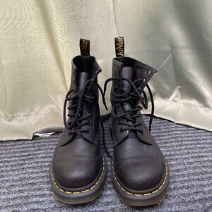 Dr Martens 1460 Women's Smooth Leather Lace Up Boots in Black Size 6